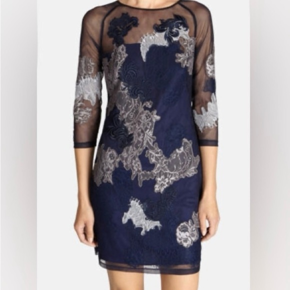 Karen Millen Dress - Lace Embroidered Illusion Detail - Picture 10 of 11